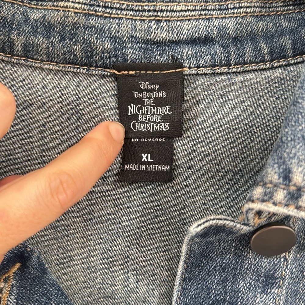 Disney The Night Before Christmas Denim jacket Halloween - Picture 6 of 6
